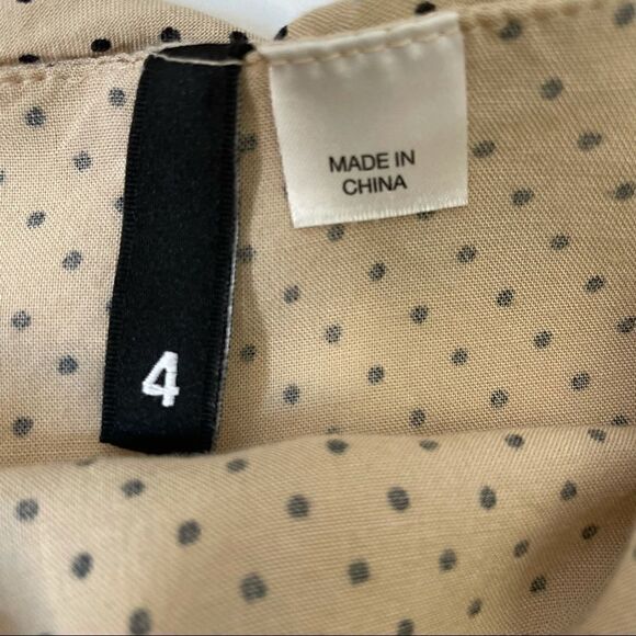 Dress| H&M| polka dots shirt dress| size XSmall - Picture 7 of 14